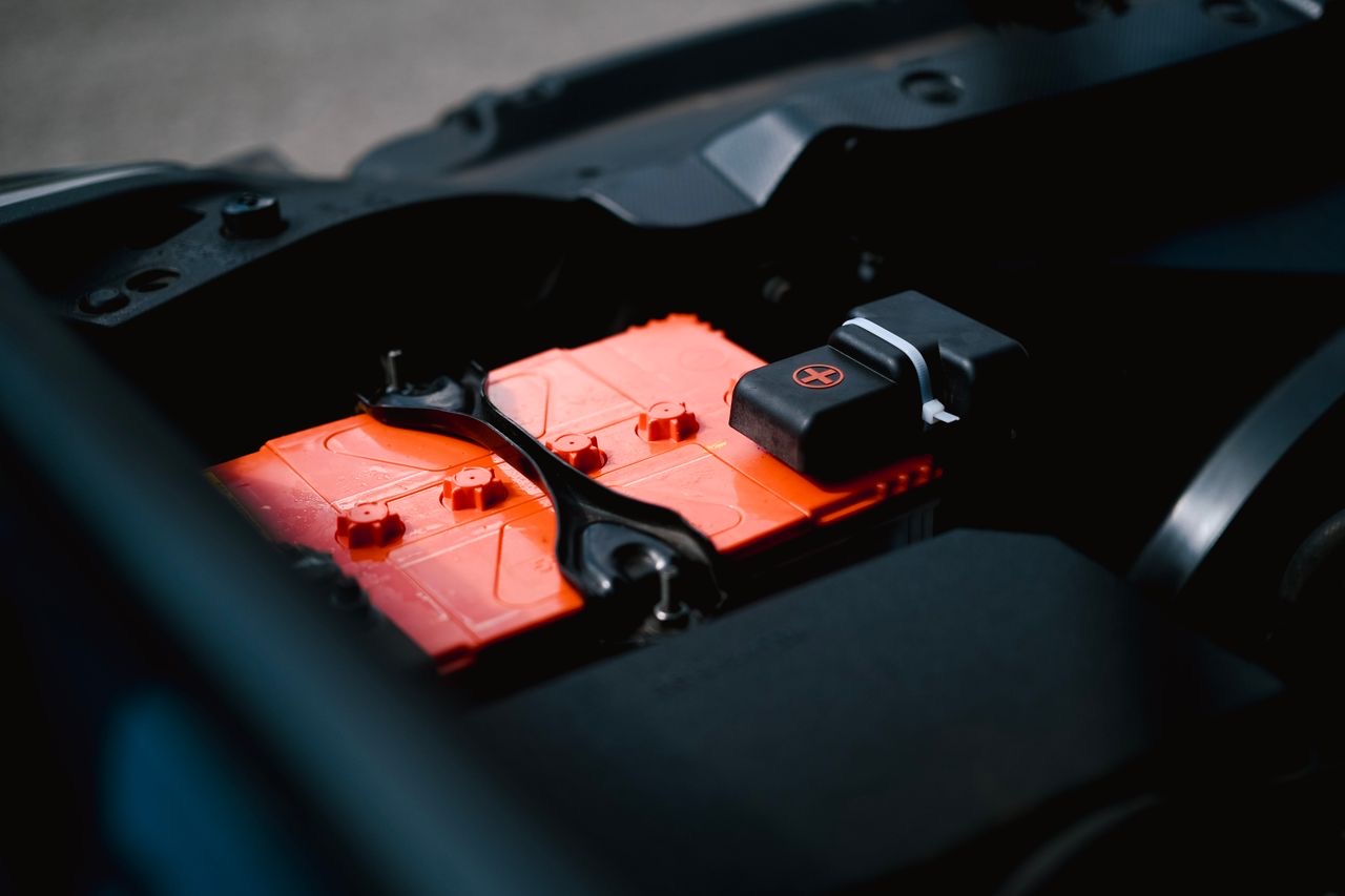 Electronic module seated in a modern engine bay